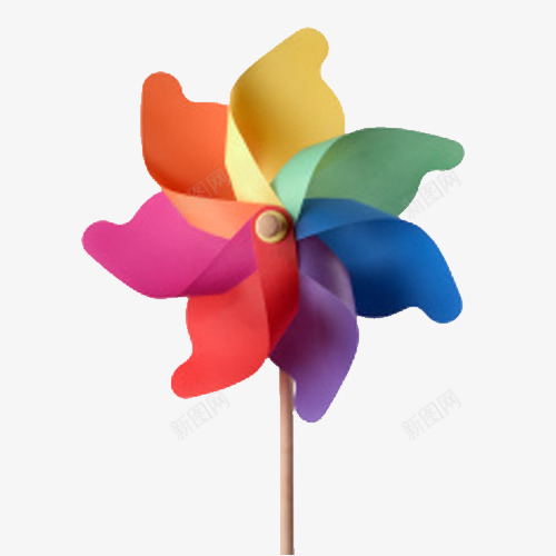 纸折风车png免抠素材_新图网 https://ixintu.com png素材图片 玩具 纸折 风 风车