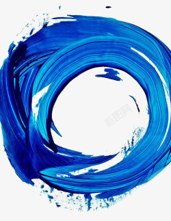 圆形油漆蓝色油墨装饰高清图片
