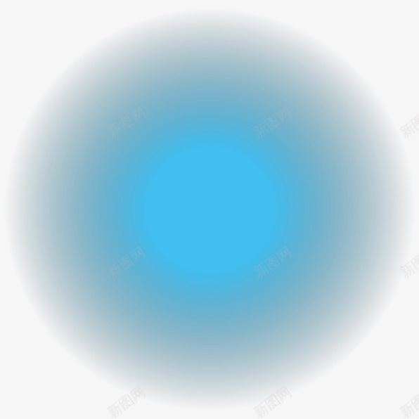 蓝色球形光晕发光png免抠素材_新图网 https://ixintu.com 光晕 发光 球形 蓝色