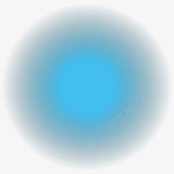 蓝色球形光晕发光素材