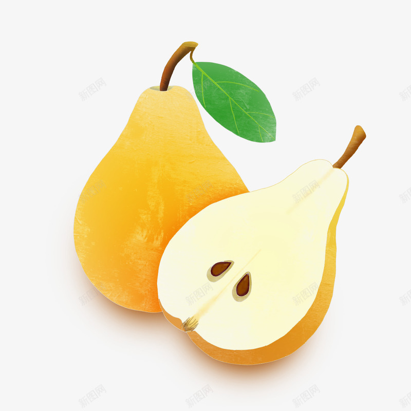 水果梨元素苹果健康png免抠素材_新图网 https://ixintu.com 健康 梨 水果 素材