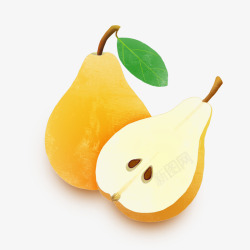 水果梨元素苹果健康素材