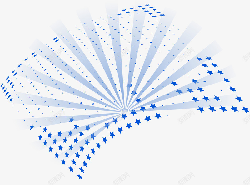 蓝色创意正方形星星飞毯组合png免抠素材_新图网 https://ixintu.com 光 正方形 蓝色星星