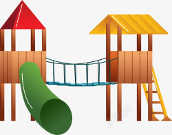 木质滑梯儿童节玩具滑滑梯高清图片
