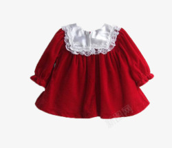 红丝绒礼服裙红丝绒儿童礼服裙高清图片