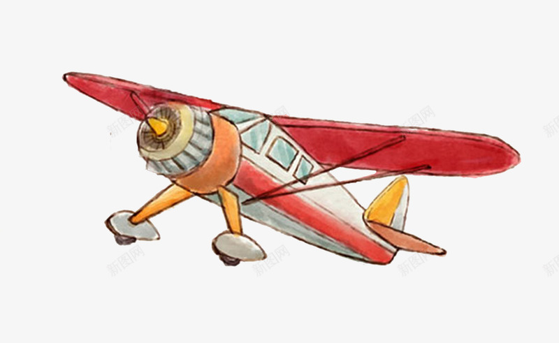 手绘插画飞机png免抠素材_新图网 https://ixintu.com 可爱的飞机 飞机插画png图片 飞机插画手绘免抠 飞行的飞机