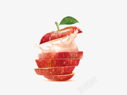 红色苹果汁苹果创意高清图片