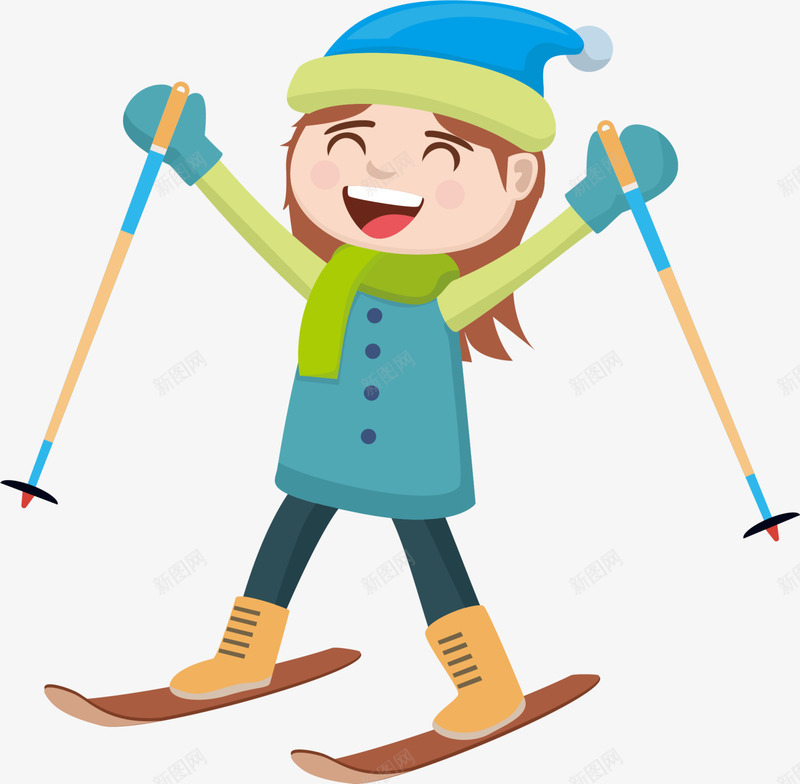 寒冷冬季滑雪的人png免抠素材_新图网 https://ixintu.com 冬季滑雪 冬季运动 寒冷冬季 小人 开心 滑雪的人 滑雪运动