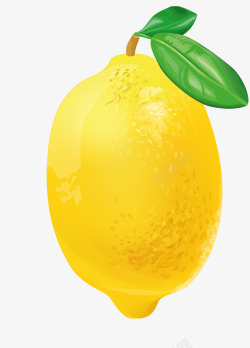 黄色立体美味柠檬素材