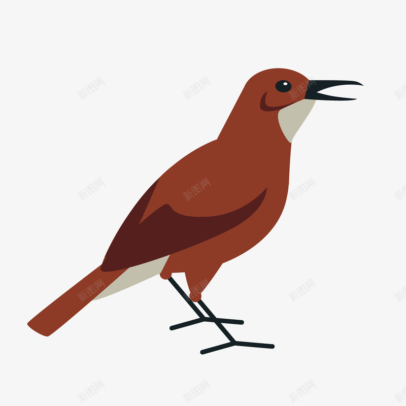 动物小鸟png免抠素材_新图网 https://ixintu.com 动物 卡通 小鸟 尖嘴的小鸟 鸟类动物