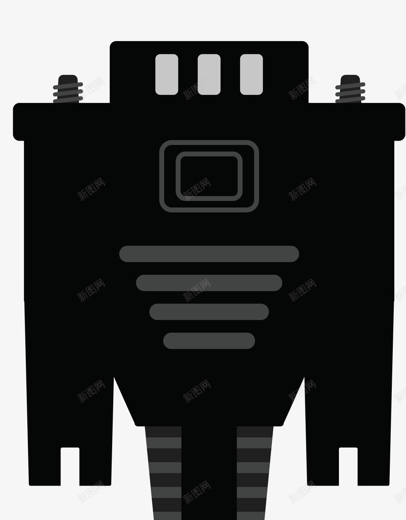 电脑电源数据线矢量图eps免抠素材_新图网 https://ixintu.com 数据线 电源 电脑 苹果数据线 矢量图