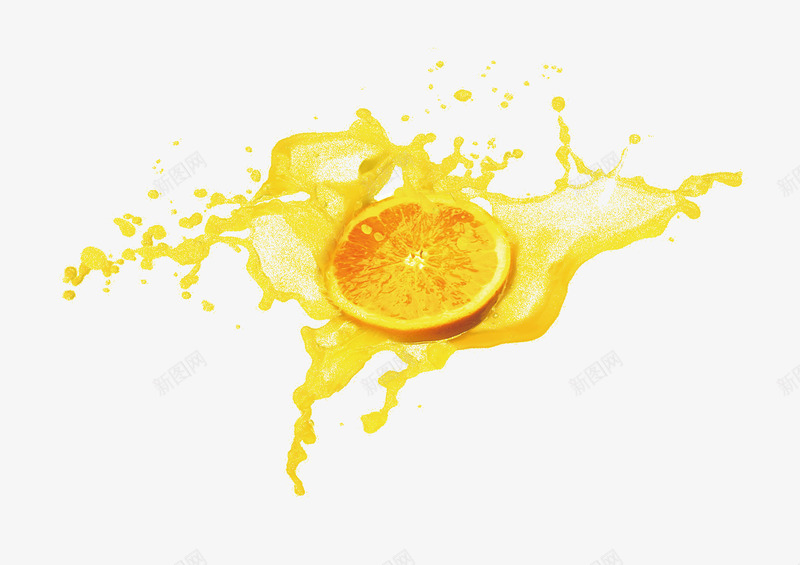 喷溅果汁png免抠素材_新图网 https://ixintu.com 喷溅 果汁 橙子 橙汁 水果 黄色
