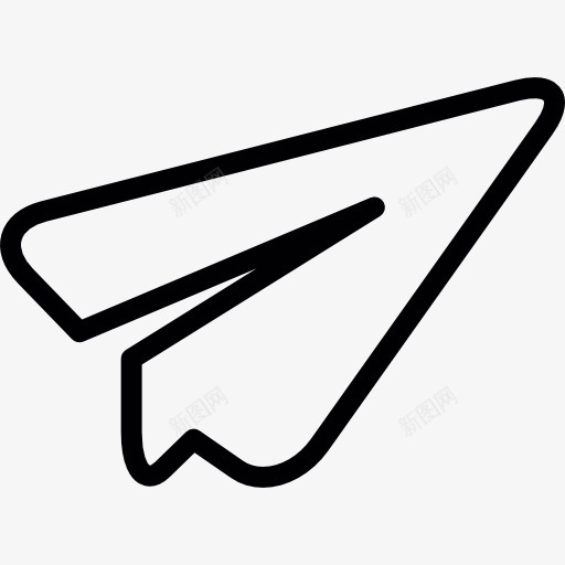 白色的纸飞机图标png_新图网 https://ixintu.com 空白的纸飞机 艺术 飞机