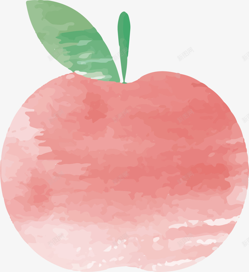 红色水彩美味苹果png免抠素材_新图网 https://ixintu.com 健康 夏日水果 新鲜水果 果品 水彩苹果 红苹果 美味苹果 营养