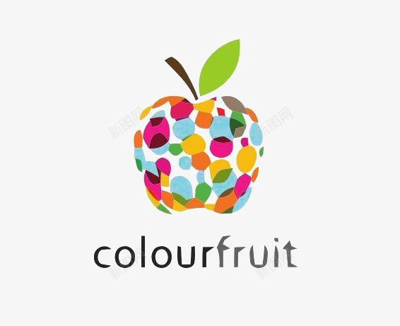 彩色创意苹果元素图标png_新图网 https://ixintu.com logo 元素 彩色 苹果创意