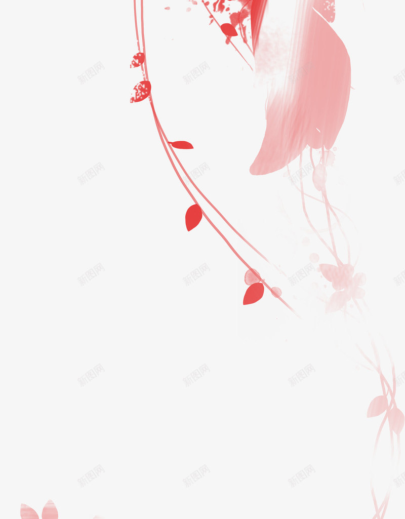 手绘粉色唯美花朵夏季装饰png免抠素材_新图网 https://ixintu.com 夏季 粉色 花朵 装饰