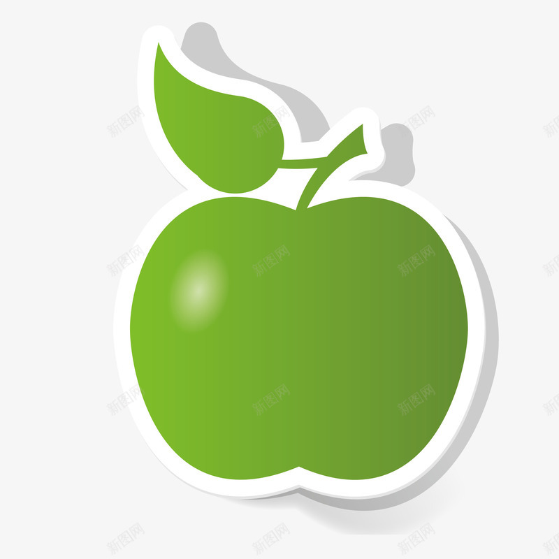 手绘绿色苹果幼儿识物卡片图标png_新图网 https://ixintu.com 幼儿水果卡片 手绘苹果 水果 水果卡片 绿色苹果 苹果 苹果卡片 苹果图标 识物卡片