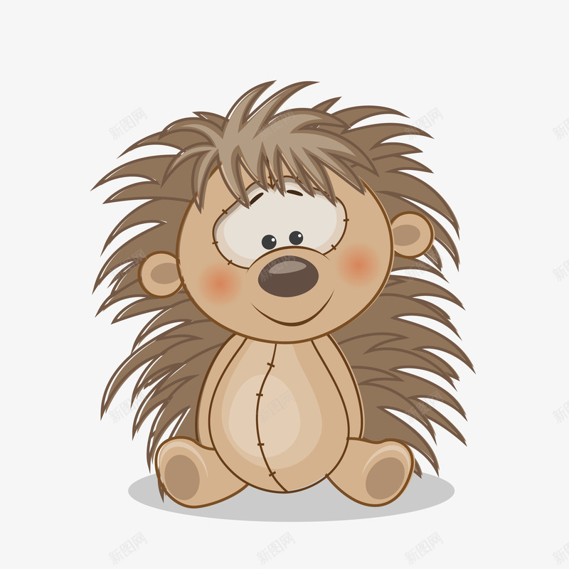 卡通版可爱的小动物png免抠素材_新图网 https://ixintu.com 动物 卡通动物 卡通玩具 手绘动物 毛毛 玩具