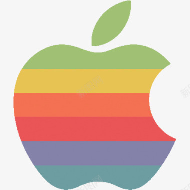 彩虹苹果标志图标图标