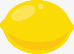 黄色卡通水果柠檬素材