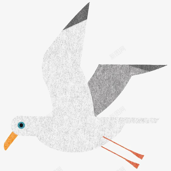 卡通海鸥png免抠素材_新图网 https://ixintu.com 小鸟 手绘海鸥 海洋 白色海鸥 飞翔的海鸥