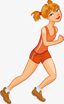 奔跑气体正面奔跑的人图标高清图片