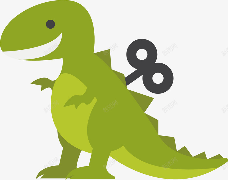 玩具恐龙矢量图ai免抠素材_新图网 https://ixintu.com 动物 动物插画 卡通动物 可爱动物 小动物 恐龙 玩具 矢量图