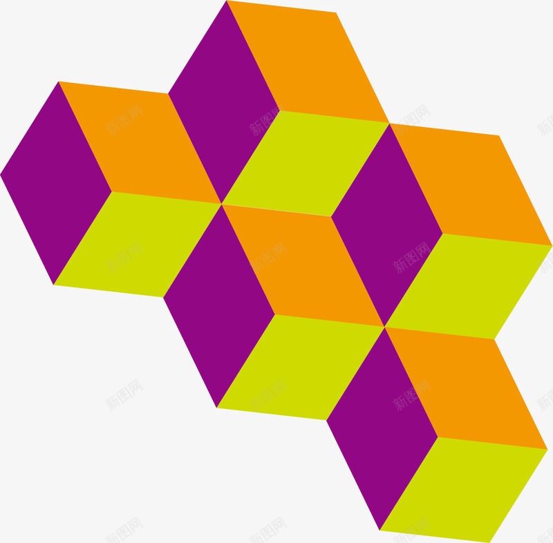 彩色立体方块组合矢量图eps免抠素材_新图网 https://ixintu.com 彩色 方块 立体 组合 矢量图