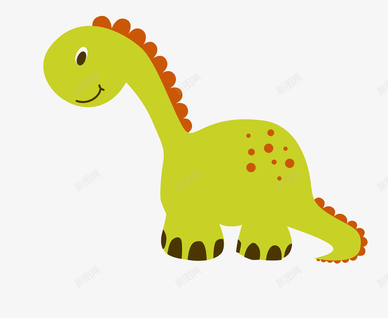 古代恐龙矢量图eps免抠素材_新图网 https://ixintu.com 卡通恐龙 可爱矢量恐龙 绿色 美丽恐龙 矢量图