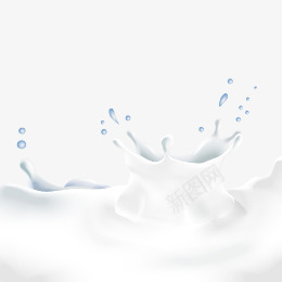 喷溅牛奶矢量图ai免抠素材_新图网 https://ixintu.com 喷溅 奶 牛奶 矢量图