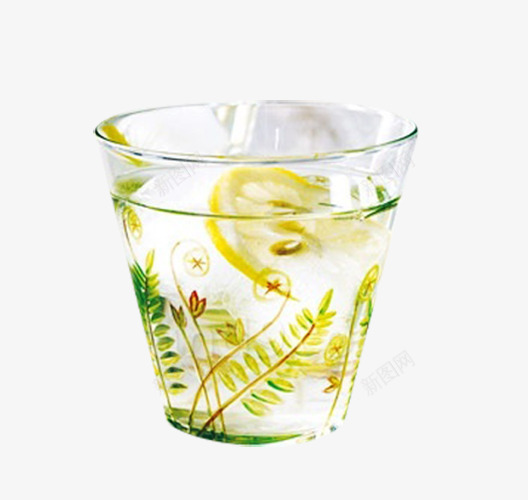 清新柠檬饮品png免抠素材_新图网 https://ixintu.com 冬季饮品 干净透明 海报素材 玻璃杯花纹