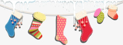 多彩袜子圣诞节多彩圣诞袜高清图片