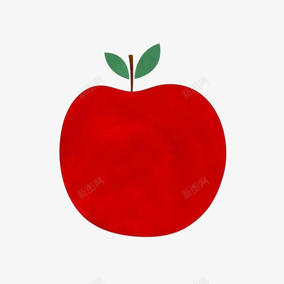 卡通复古苹果png免抠素材_新图网 https://ixintu.com 卡通苹果 复古 手绘苹果 红色水果