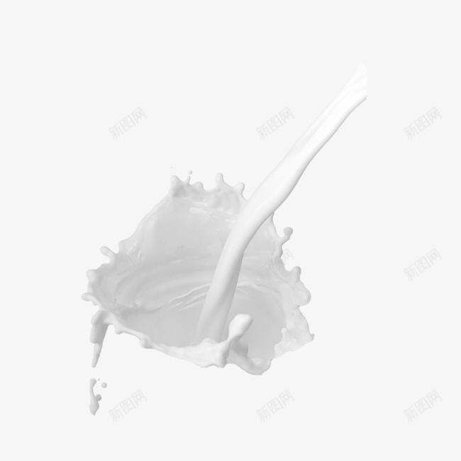 牛奶液体png免抠素材_新图网 https://ixintu.com 喷溅的牛奶 液体 牛奶 白色 饮料