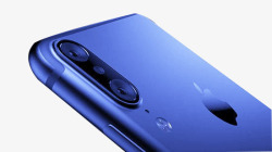 蓝色苹果8手机素材