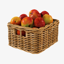 苹果水果盒子素材