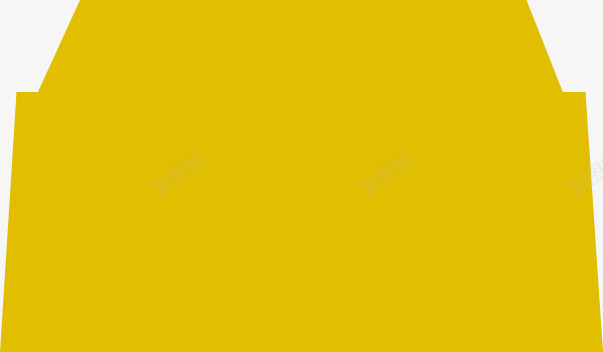 黄色色块标签边框png免抠素材_新图网 https://ixintu.com 标签 色块 边框 黄色