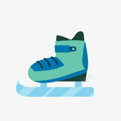 绿色溜冰鞋素材