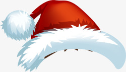 白色圣诞圣诞节红色圣诞帽高清图片