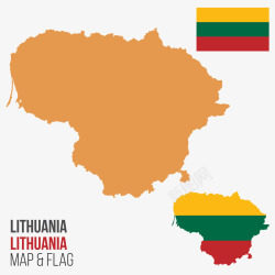 立陶宛地图素材