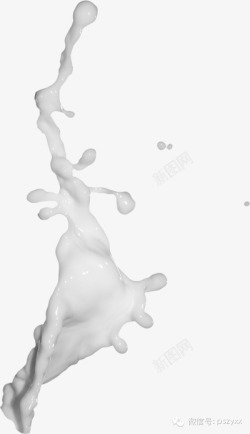 牛奶喷溅飞溅乳白色素材