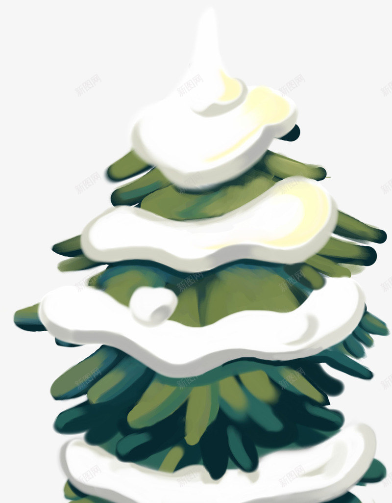 手绘冬季雪花植物png免抠素材_新图网 https://ixintu.com 冬季 植物 雪花