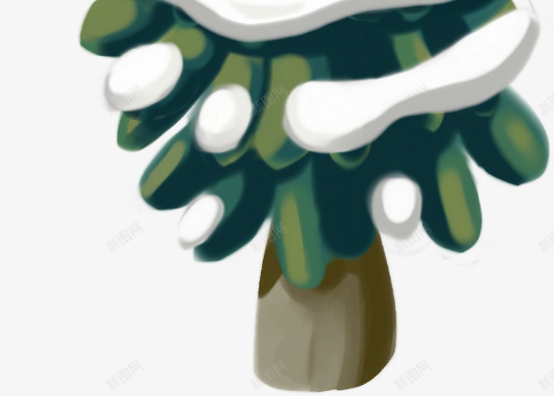 手绘冬季雪花植物png免抠素材_新图网 https://ixintu.com 冬季 植物 雪花