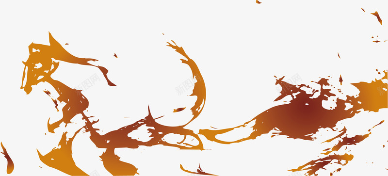 流淌的墨水png免抠素材_新图网 https://ixintu.com 喷溅 墨痕 毛笔墨痕 水墨痕 水墨痕迹 流淌 笔触墨痕