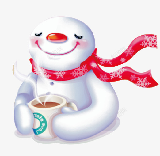 冬天创意雪人装饰图案png免抠素材_新图网 https://ixintu.com 冬天 冬季 创意 卡通手绘 咖啡 装饰图案 雪人