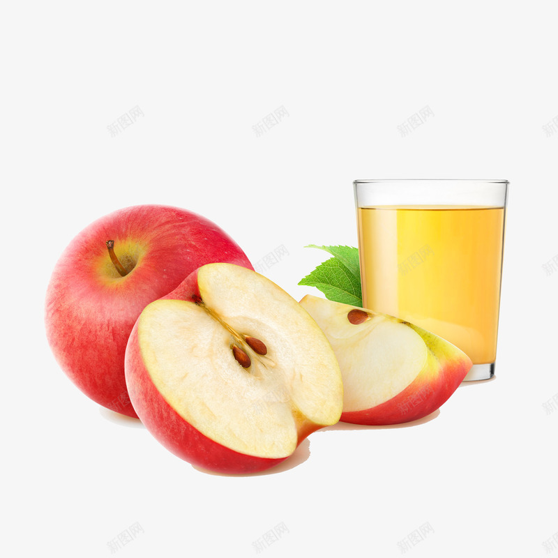 苹果果汁png免抠素材_新图网 https://ixintu.com 新鲜果汁 杯子 果汁 苹果 饮品