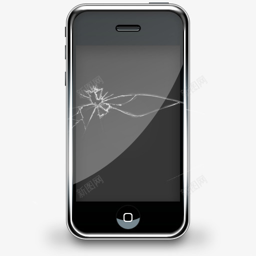 碎屏苹果手机png免抠素材_新图网 https://ixintu.com 保险 修理 安全 屏幕 屏幕裂开 手机 手机裂纹 智能 碎屏 碎屏手机 苹果