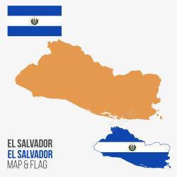 萨尔瓦多地图素材