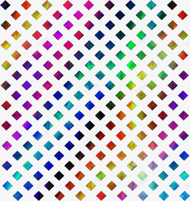 彩色菱形色块装饰png免抠素材_新图网 https://ixintu.com 彩色 色块 菱形 装饰