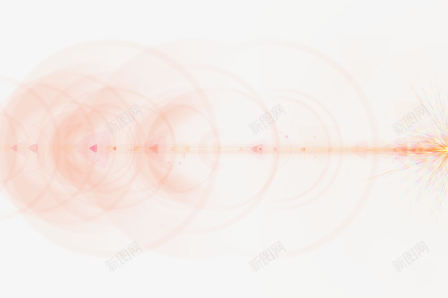红色光线png免抠素材_新图网 https://ixintu.com 光晕 光线